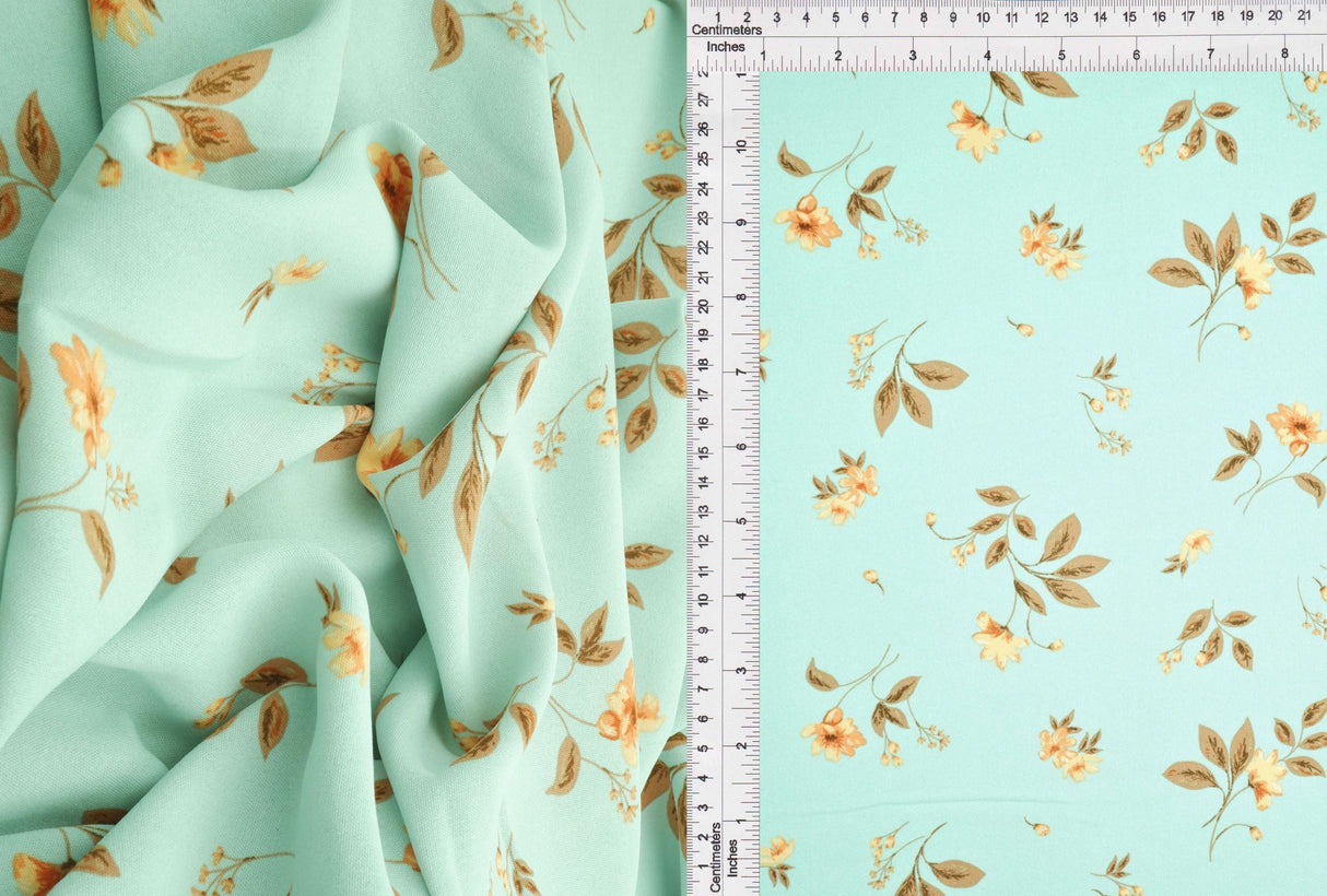 Floral Airflow Cey Woven Fabric