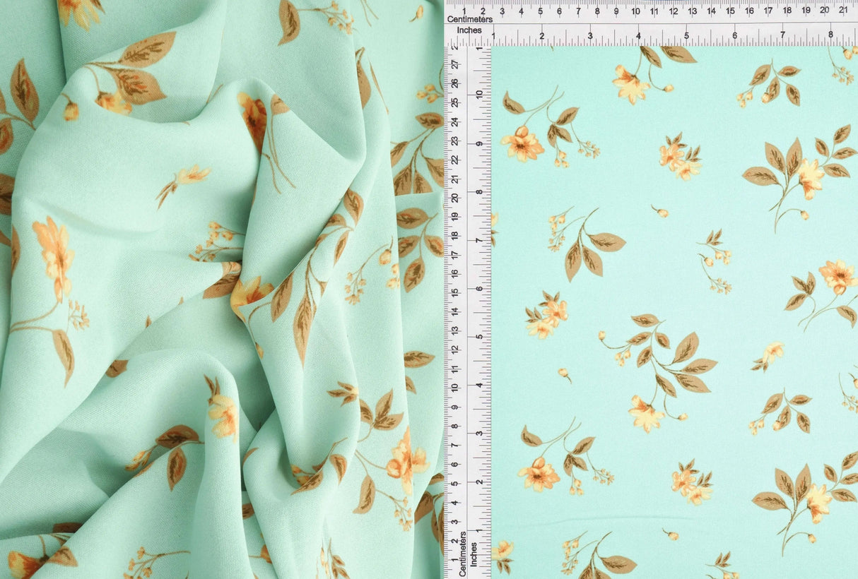 100% Polyester Cey Floral Print Fabric Lightweight Woven 58/59” Wide