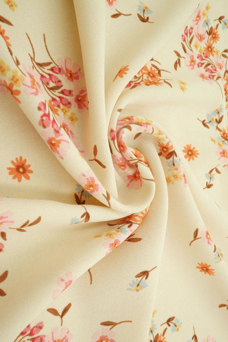 100% Polyester Cey Floral Print Fabric Lightweight Woven 58/59” Wide