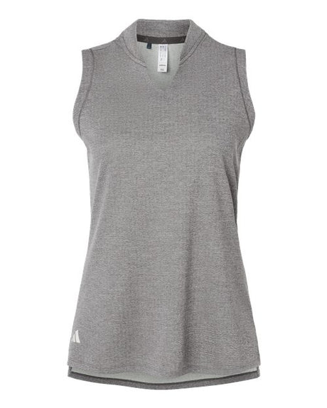 adidas Women's Ultimate365 Textured Sleeveless Golf Shirt - Recycled Polyester, HEAT.RDY