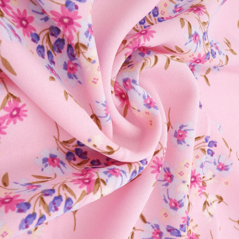 100% Polyester Cey Floral Fabric, Woven Durable 58/59" Wide