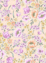 100% Polyester Cey Floral Print Fabric Lightweight Soft Woven 58/59” Wide