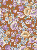 1 yarda de tela tejida ligera con estampado floral CEY, poliéster, 58/59 pulgadas de ancho  