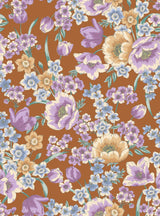 100% Polyester Cey Floral Print Fabric Lightweight Soft Woven 58/59” Wide