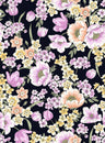 100% Polyester Cey Floral Print Fabric Lightweight Soft Woven 58/59” Wide