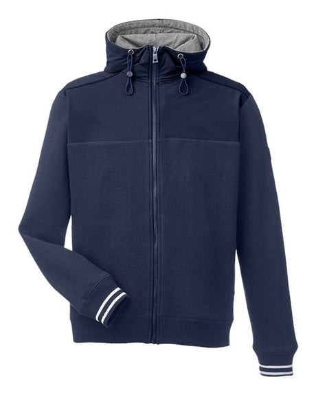 Nautica Men's Navigator Fleece Hooded Full-Zip Jacket