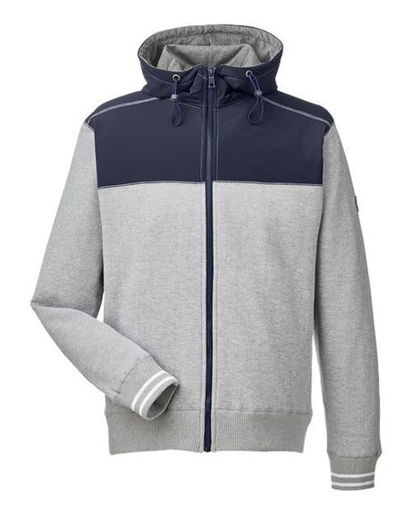 Nautica Men's Navigator Fleece Hooded Full-Zip Jacket