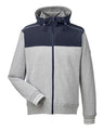 Nautica Men's Navigator Fleece Hooded Full-Zip Jacket