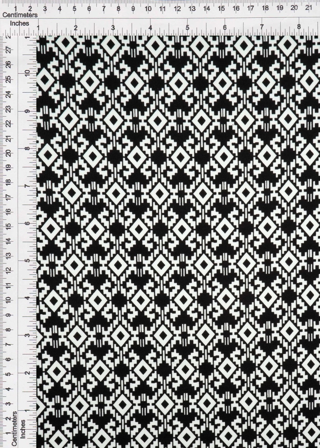 1 Yard Graphic Geo DTY Stretch Knit Fabric 58/60 Inch Wide Light Soft Material for Modern Fashion & DIY Projects