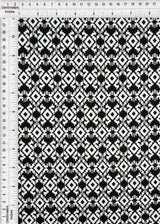 1 Yard Graphic Geo DTY Stretch Knit Fabric 58/60 Inch Wide Light Soft Material for Modern Fashion & DIY Projects