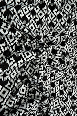 1 Yard Graphic Geo DTY Stretch Knit Fabric 58/60 Inch Wide Light Soft Material for Modern Fashion & DIY Projects