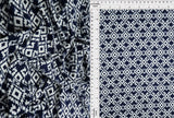 1 Yard Graphic Geo DTY Stretch Knit Fabric 58/60 Inch Wide Light Soft Material for Modern Fashion & DIY Projects