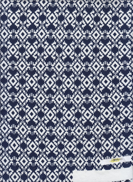 1 Yard Geometric Print Knit Fabric Soft DTY Stretch Polyester Spandex 58/60” Wide