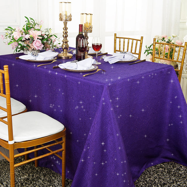 Sequin Tablecloth Rectangular 90x156 Regency Purple