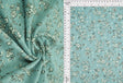 Jacquard Eyelet Floral Knit Stretch Fabric Sage