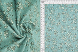 Jacquard Eyelet Floral Knit Fabric, DTY Stretch Polyester Spandex 58/60” Wide