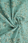 Jacquard Eyelet Floral Knit Fabric, DTY Stretch Polyester Spandex 58/60” Wide