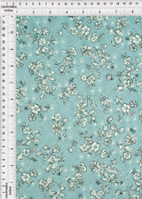 Jacquard Eyelet Floral Knit Stretch Fabric Sage