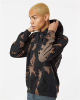 Essential Fleece Bleach Wash Hooded Sweatshirt