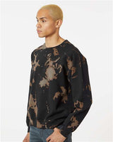 Essential Fleece Bleach Wash Crewneck Sweatshirt