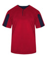 Alleson Athletic Men's Striker Placket Performance Shirt
