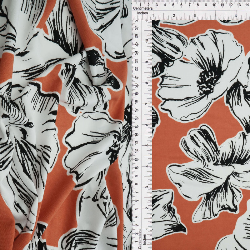 Floral ITY Stretch Knit Fabric