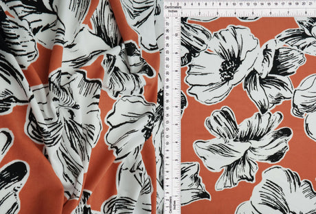 Floral ITY Stretch Knit Fabric