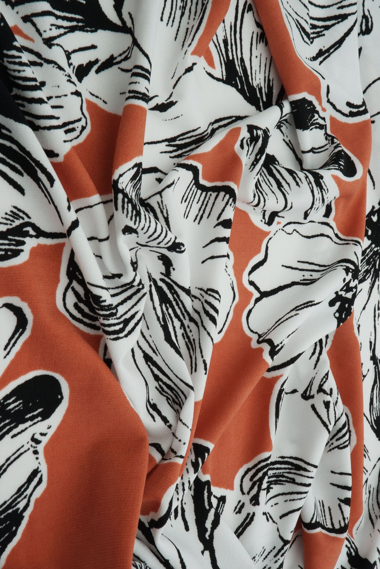 Floral ITY Stretch Knit Fabric