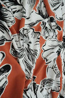 1 Yard Big Floral Korean ITY Knit Fabric Soft Stretch Polyester Spandex 58/60” Wide