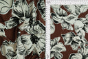 1 Yard Korean ITY Big Floral Stretch Knit Fabric 58/60 Inch Wide Smooth Drapey Material for Elegant Dresses & DIY Fashion