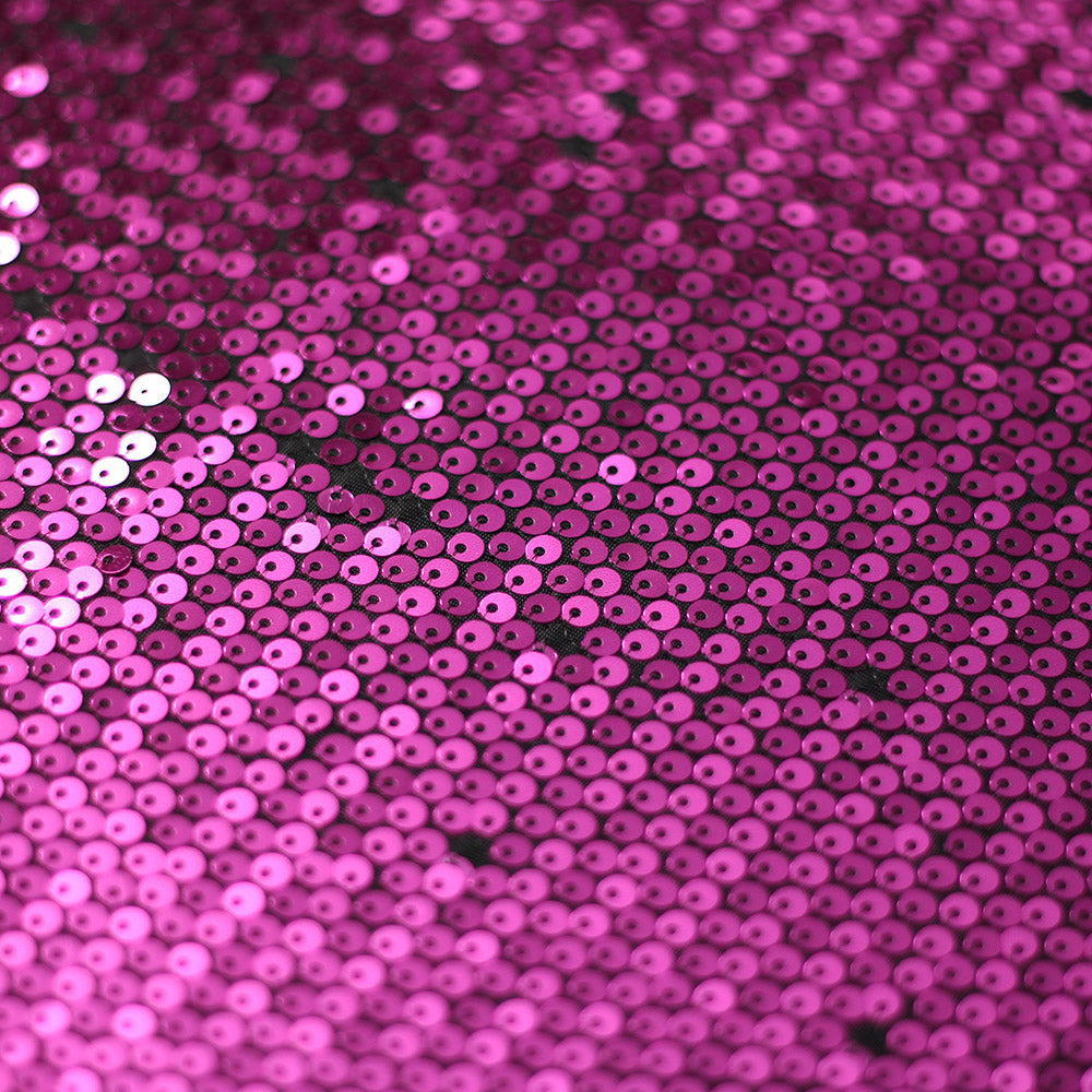 Razzle Sequins Polyester Spandex Fabric - Multiple Colors, Round Sequins, 52-54" Width, 200 GSM (1 Yard)