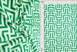 Brushed Retro Geometric Knit Fabric