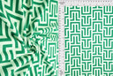 Brushed Retro Geometric Knit Fabric