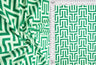 Brushed Retro Geometric Knit Fabric