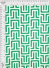 1 Yard Brushed DTY Retro Geometric Knit Fabric 58/60 Inch Wide Soft Stretch Material for Clothing & Crafts