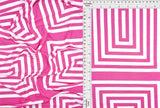 1 Yard Retro Geo Brushed DTY Knit Fabric 58/60 Inch Wide Cozy Stretch Material for Vintage-Inspired Sewing Projects