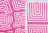 1 Yard Retro Geo Brushed DTY Knit Fabric 58/60 Inch Wide Cozy Stretch Material for Vintage-Inspired Sewing Projects
