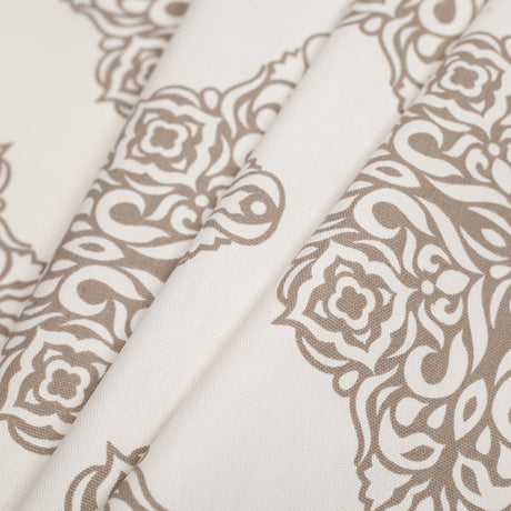 Taupe Light-Weight Printed Cotton Woven