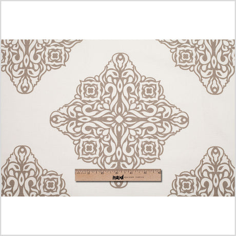 Taupe Light-Weight Printed Cotton Woven