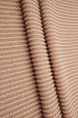 Jacquard Double Knit Rib Stretch Fabric