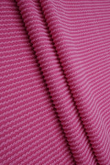 Jacquard Double Knit Rib Stretch Fabric