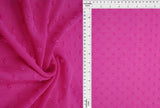 1 Yard Waffle Swiss Dot Chiffon Woven Fabric Textured Sheer Soft Drapery 59/60" Width