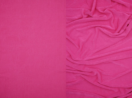 1 Yard Slinky Rib 1x1 Solid Knit Fabric 240 GSM, 52/54? Wide Polyester Spandex Blend