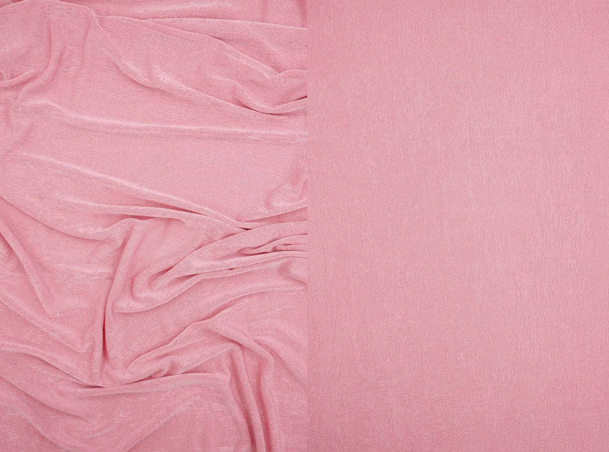 1 Yard Slinky Rib Knit Fabric 1x1 Solid Polyester Spandex Stretch 52/54 Inches