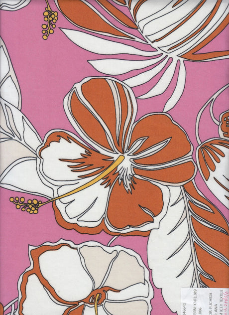 1 Yard DTY Floral Flower Print Stretch Knit Fabric 96% Polyester 4% Spandex 58 Inch Wide
