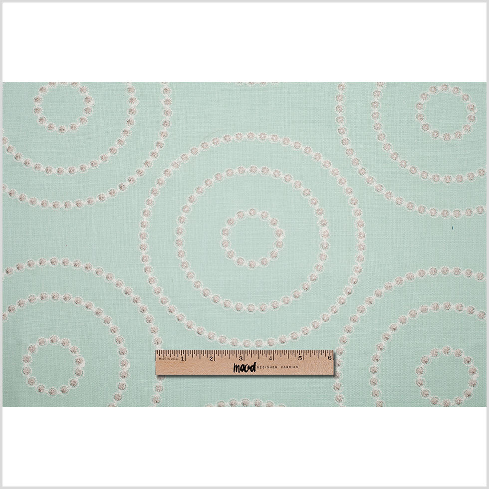 Opal Embroidered Circles Polyester Woven