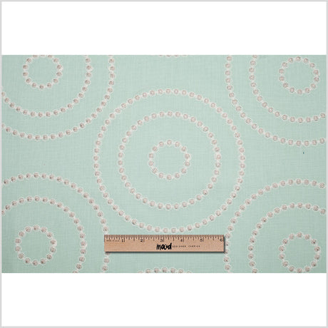 Opal Embroidered Circles Polyester Woven
