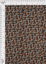 8x3 Yummy Rib Knit Fabric Ditsy Floral Stretch, 58/59” Wide for Tops & Dresses