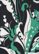 1 Yard Paisley Print DTY Knit Fabric, Soft Stretch Polyester Spandex 58/60” Wide