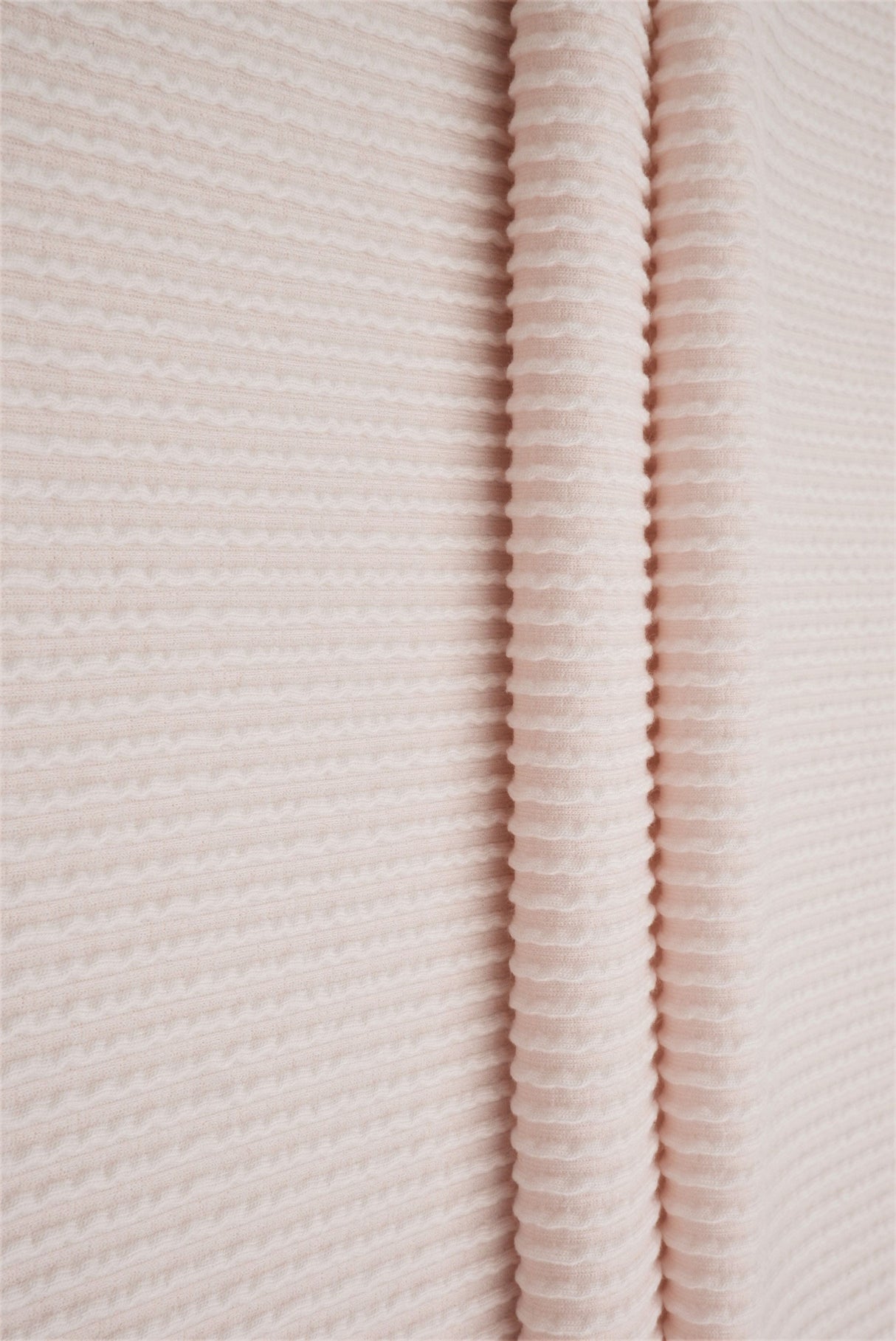 Jacquard Double Knit Rib Stretch Fabric